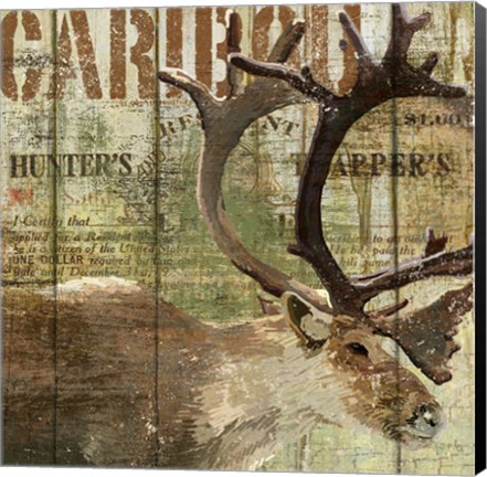 Framed Open Season Caribou Print