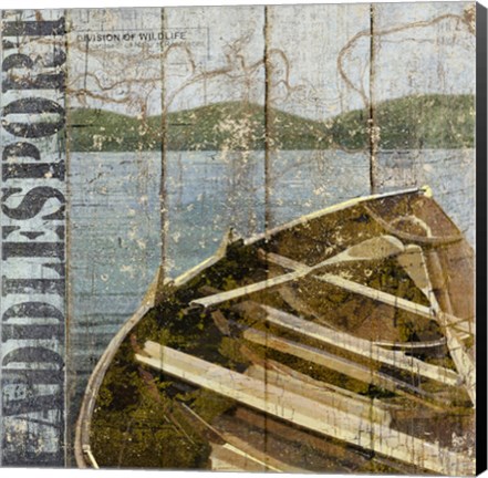 Framed Open Season Row Boat Print