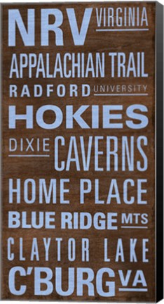 Framed NRV Text Print