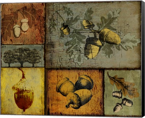 Framed Pines and Oak II Print