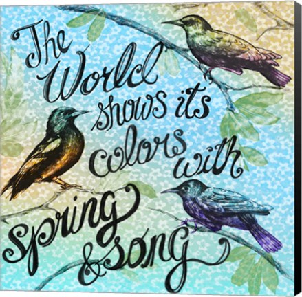 Framed Birdie Words 1 Print