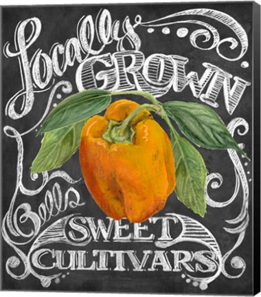 Framed Chalkboard Pepper Print