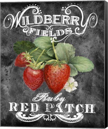 Framed Wildberry Fields Print