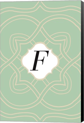 Framed Initials Pattern F Print