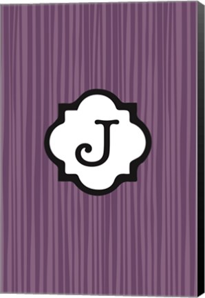 Framed Initials Pattern J Print