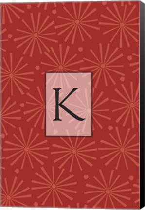 Framed Initials Pattern K Print