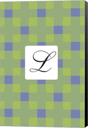 Framed Initials Pattern L Print