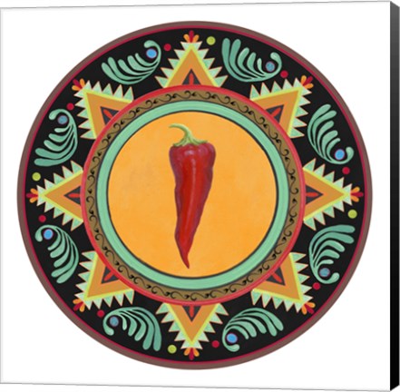 Framed Talavera Tex-mex 1 Print