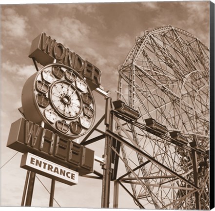 Framed Wonder Wheel Print