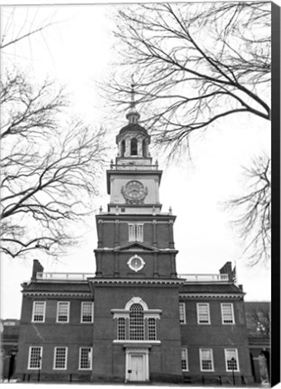 Framed Independence Hall (Center) Print