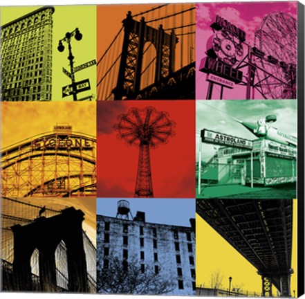 Framed New York Nine Print