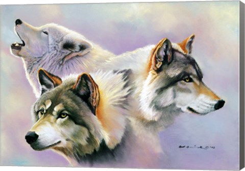 Framed Wolves are Forever Print