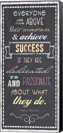 Framed Achieve Success - Nelson Mandela Quote Print