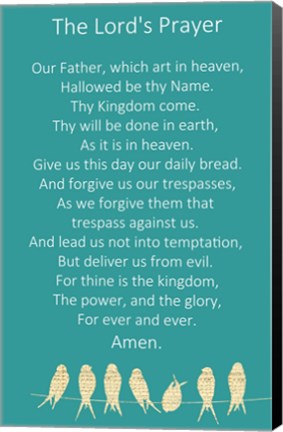 Framed Lord&#39;s Prayer Print