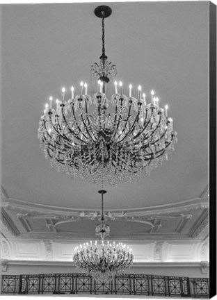 Framed Chandeliers Print