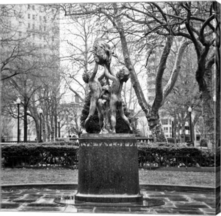 Framed Fountain II Print