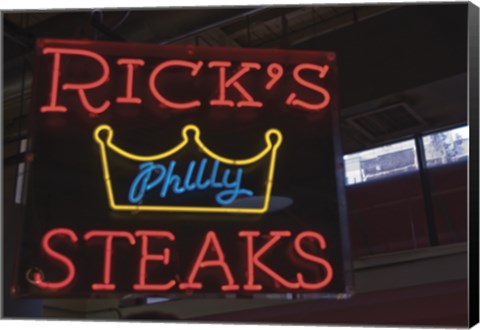 Framed Rick&#39;s Philly Steaks Print