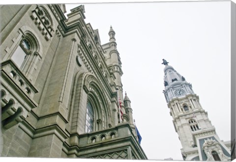 Framed City Hall (angle) (Color) Print