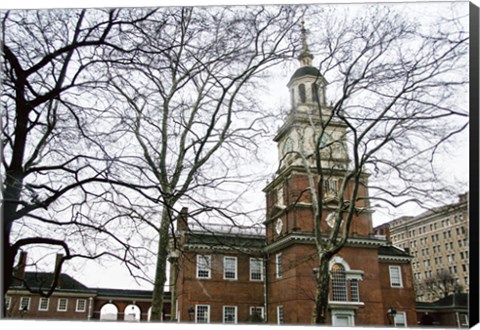 Framed Independence Hall (horizontal) (Color) Print