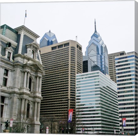 Framed Downtown Philly (Color) Print