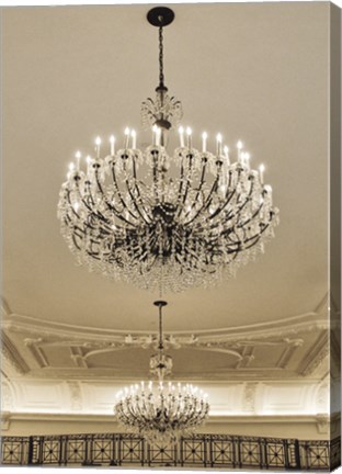 Framed Chandeliers (Color) Print