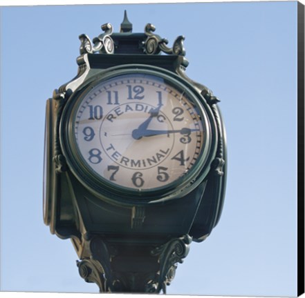 Framed Clock at Reading (Color) Print