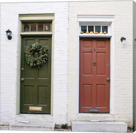 Framed Dual Doors (Color) Print