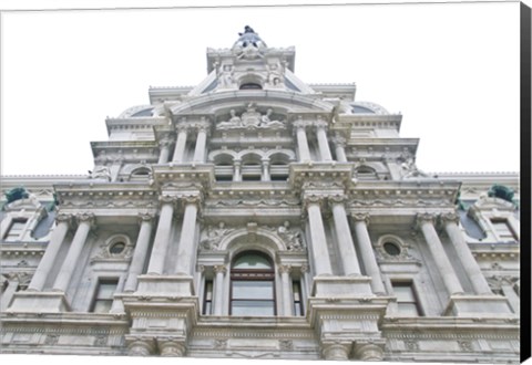 Framed City Hall Facade (Color) Print