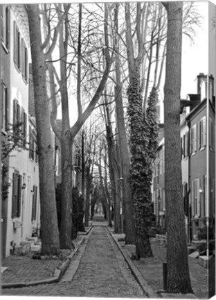 Framed Brick Road (b/w) Print