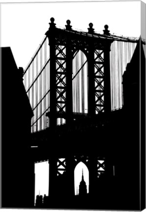 Framed Dumbo Silhouette Print