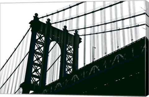 Framed Manhattan Bridge Silhouette Print