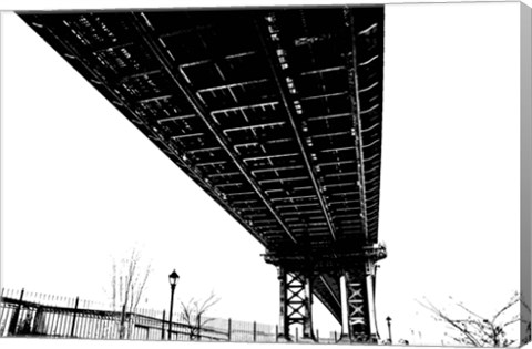Framed Beneath the Span Silhouette) Print