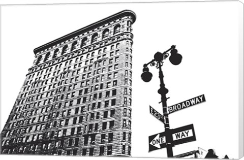 Framed Flatiron (outline) Print