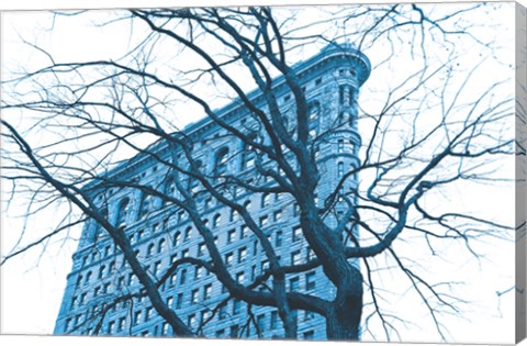 Framed Blue Flatiron Print