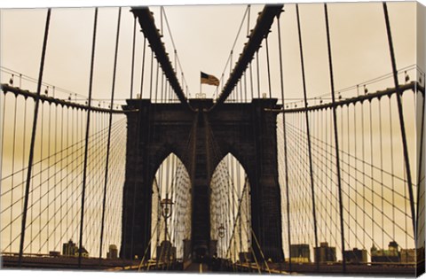 Framed Brooklyn Bridge I Print