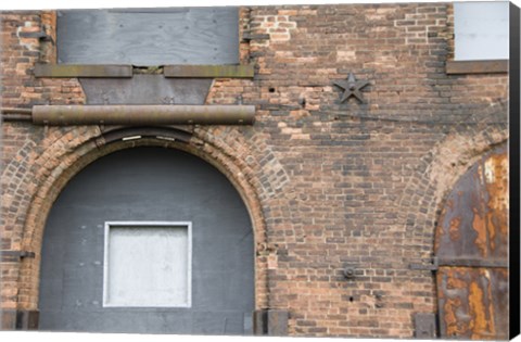 Framed Bricks and Arches I Print
