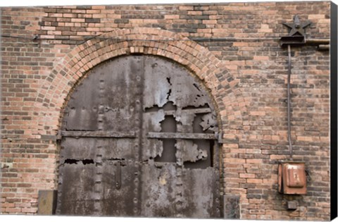 Framed Bricks and Arches II Print