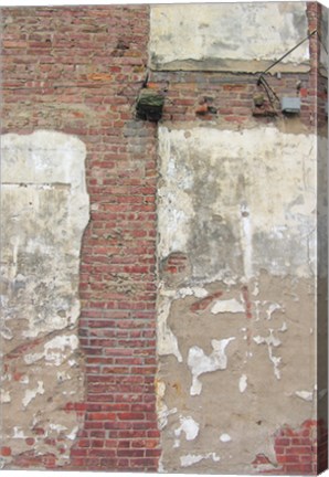 Framed Brick Wall and White Paint Print