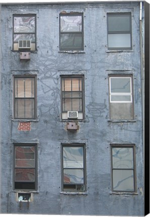 Framed Blue Building Print