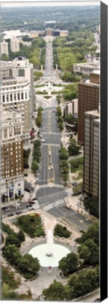 Framed Benjamin Franklin Parkway (aerial) Print