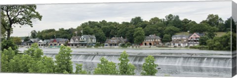 Framed Boathouse Row Print