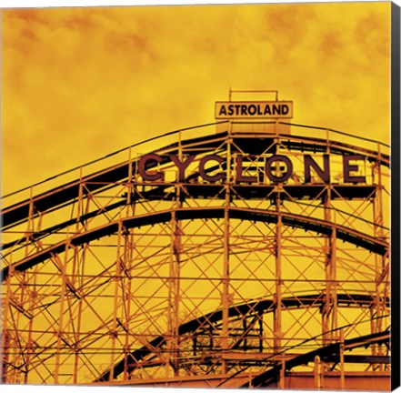 Framed Flaming Cyclone Print
