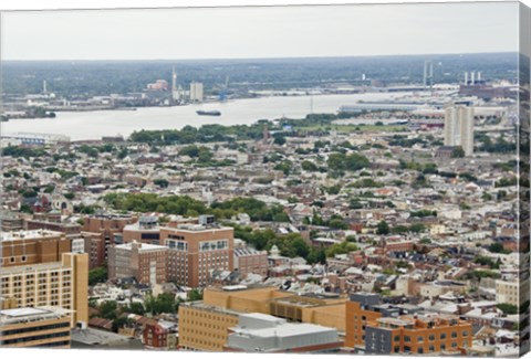 Framed Aerial River Print