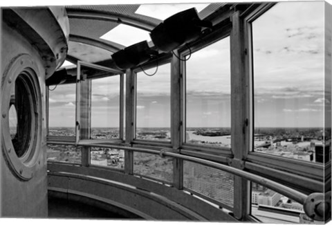 Framed Tower (right side) (b/w) Print