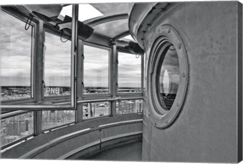Framed Tower (left side) (b/w) Print