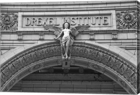 Framed Drexel Angel (b/w) Print