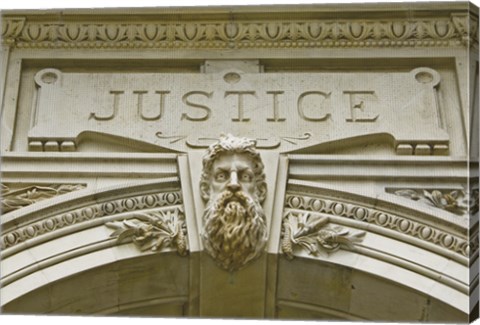 Framed Justice Print