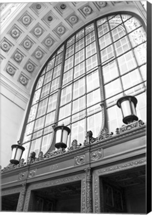 Framed Window Arch (b/w) Print