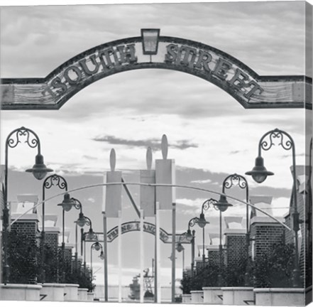 Framed South Street (b/w) Print