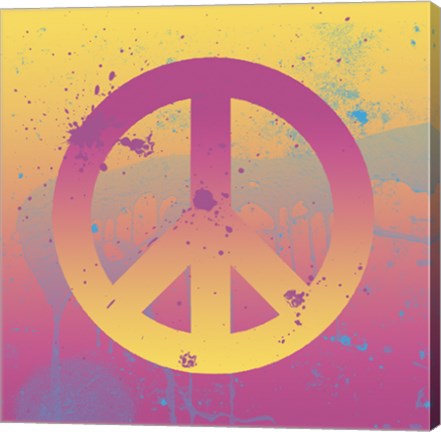 Framed Far-out Peace Print